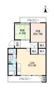 UR釈尊寺第二【0220301号室】の間取り