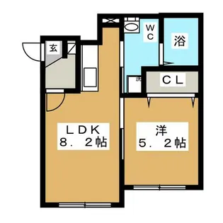 ヒルトップ南郷丘公園【3階】の間取り