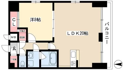 プレディアスタイル白川公園【12階】の間取り