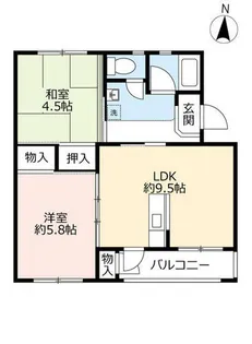 UR平城第二【0320304号室】の間取り