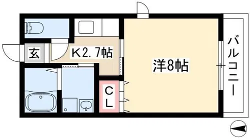 フロリカウラ Ⅱ【2階】の間取り
