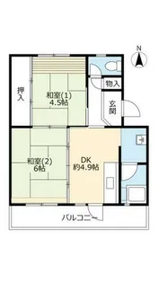 URひよどり台【1240102号室】の間取り