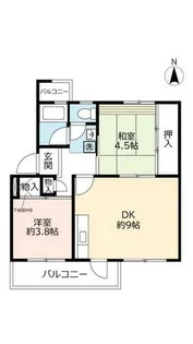 UR多聞台【C250501号室】の間取り