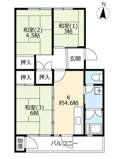 UR醍醐石田【0270302号室】の間取り