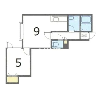 北海道札幌市手稲区新発寒四条4丁目【アパート】の間取り