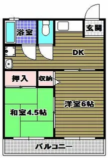 須賀ハイツ【2階】の間取り