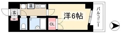 ハイツ亀島【5階】の間取り