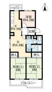 UR千里春日台【0010101号室】の間取り