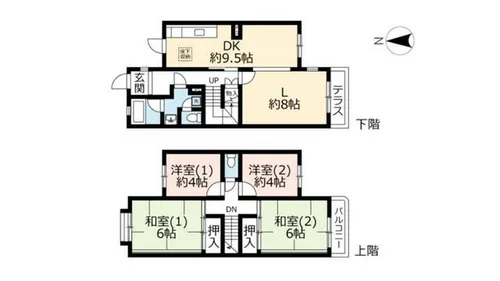UR藤沢台第五【0000325号室】の間取り