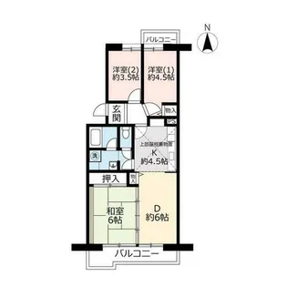 UR横尾【0040505号室】の間取り