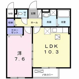 ビルズ【1階】の間取り