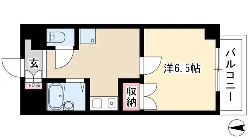 ジュネス北千種【501号室】の間取り