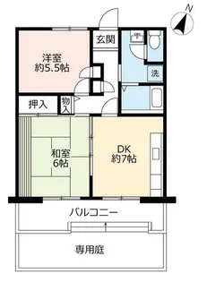 URグリーンタウン槇島【3020104号室】の間取り