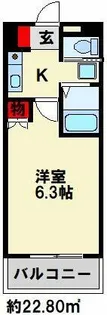 ヨークス本城【301号室】の間取り