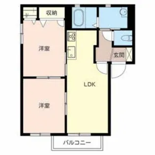シャーメゾン桜【2階】の間取り