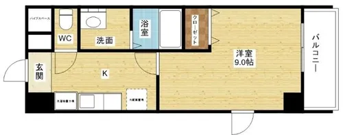 パークサイド瑞光【6階】の間取り