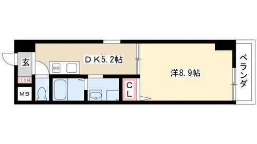 トリニティM3【3階】の間取り