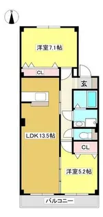 ライフパーク・リヨン【303号室】の間取り