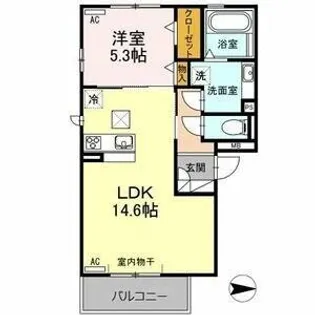 ルーピン【1階】の間取り