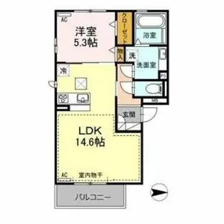 ルーピン【1階】の間取り
