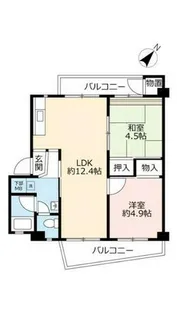 UR逆瀬川【0190301号室】の間取り