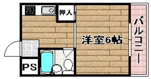 アクティハイツ【303号室】の間取り