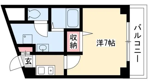 セオークス幅下【1階】の間取り