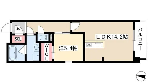 Ceres丸の内【5階】の間取り