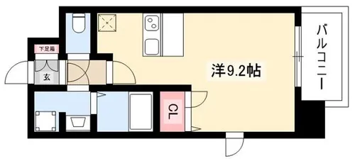 プレサンス名古屋STATIONアライブ【0601号室】の間取り