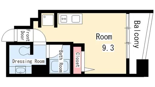 Chateau&Hotel Meieki-Minami 2nd【803号室】の間取り