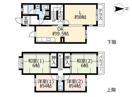 UR藤沢台第五【0000270号室】の間取り