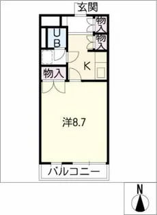 VILLA HONDA【1階】の間取り