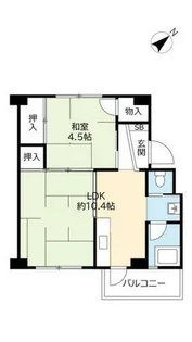 UR助松【0210302号室】の間取り