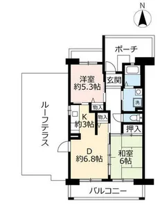 URサンヴァリエ春日丘【0040805号室】の間取り