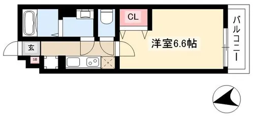 リブリ・Meiwa【3階】の間取り
