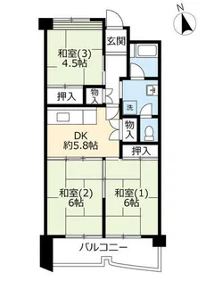 UR南港しらなみ【0330206号室】の間取り
