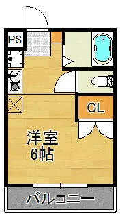 レオパレスフルヤ【1階】の間取り