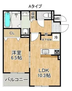 エテルノ泉南馬場【1階】の間取り