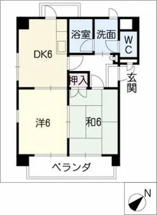 パークサイド仲の町【4階】の間取り