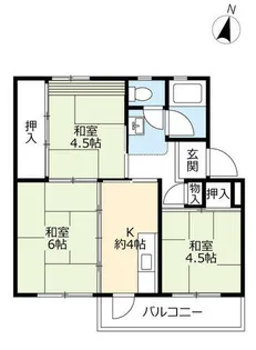 UR鳴子【0760401号室】の間取り