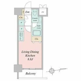 glanz【7階】の間取り