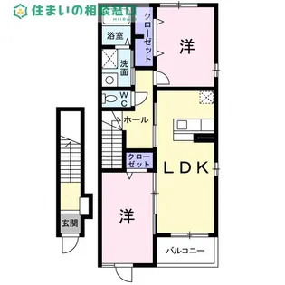 愛知県額田郡幸田町大字大草字南川後【アパート】の間取り