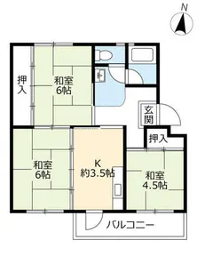 UR高森台【0160301号室】の間取り
