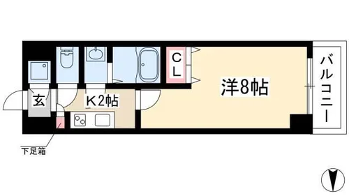 リアライズ松原【0205号室】の間取り