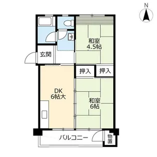 UR徳力【1140405号室】の間取り
