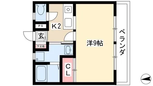 第5マユミビル【3階】の間取り