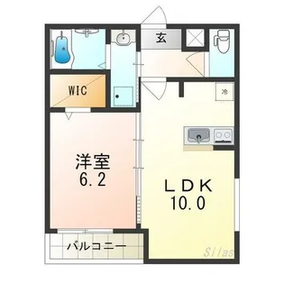 フジパレス泉大津Ⅲ番館【1階】の間取り