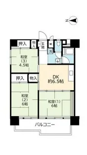 UR南港ひかりの【0110726号室】の間取り