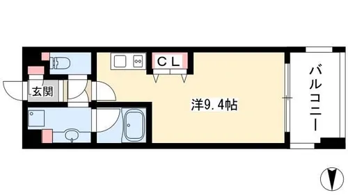 グラン・アベニュー西大須【4階】の間取り