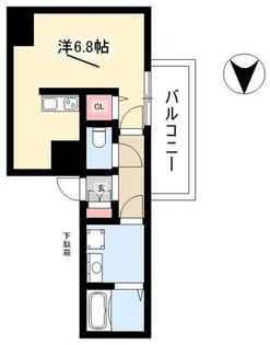 S-RESIDENCE上前津【604号室】の間取り